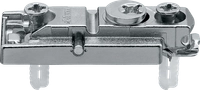 Blum monteringsplate "design" 177H5400E, H0, 5mm expando-dübel, exenter høydejustering