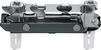 Blum monteringsplate "design" 177H3100E  m. 5mm expando-dübel + skrue, exenter høydejutering, onyx svart