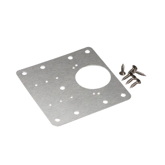 Reprasjonsplate 90x90mm Rustfri Stål