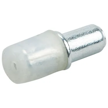 Hyllebærer For Glasshylle Ø5/5mm M/Plast Hette 1000stk