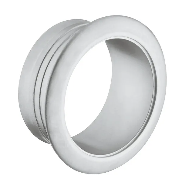 Rosett Trykklås 19mm Matt Krom