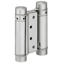 Hengsel dobbelvirkende 75 mm 18-25 mm dør matt/nikkel