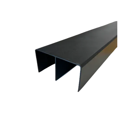 Skyvedørskinne BT  Topp 50kg 3m  Sort 