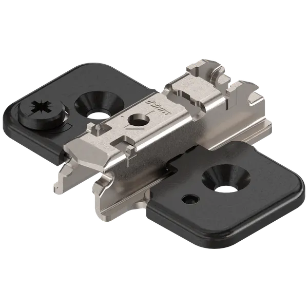 Monteringsplate Blum H3 37mm Treskrue M/Exenter Høydejustering Onyx Svart