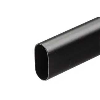 Garderoberør Oval  3m Sort