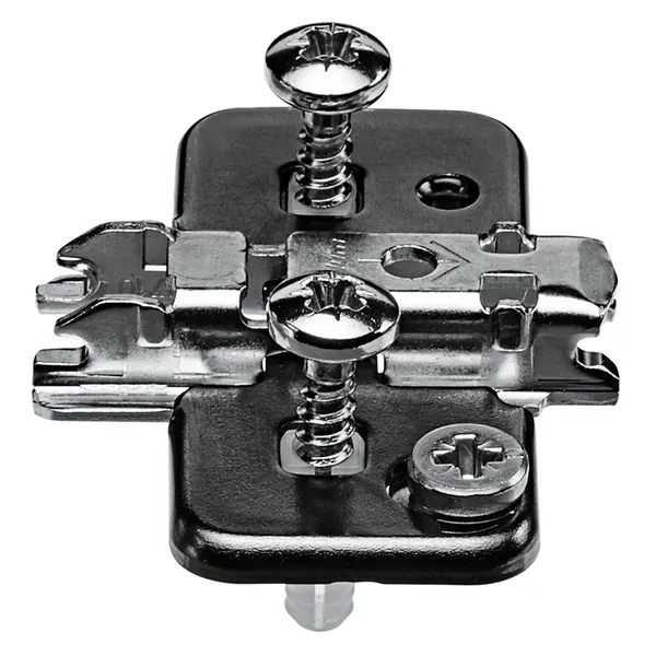 Monteringsplate Blum H0 37mm Dübel M/Exenter Høydejustering Svart Onyx