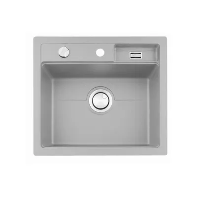 Komposittvask Stala Combo 1 Kum Plan & Underlim Grå 