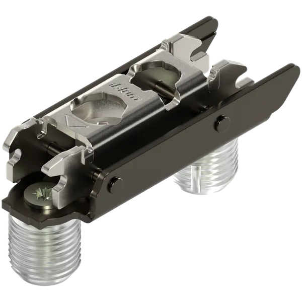 Monteringsplate Blum H3 20mm Dübel M/Exenter Høydejustering Svart Onyx