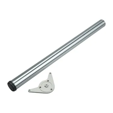 Bordbein Justerbar Ø60 H870mm Børstet Stål