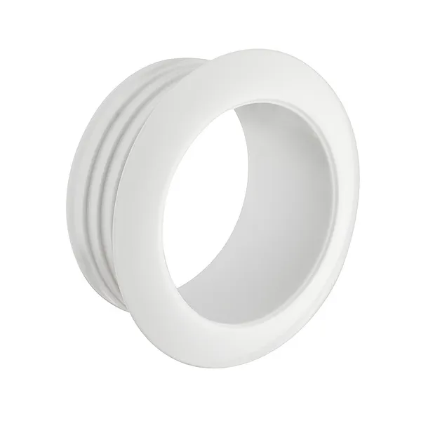 Rosett trykklås 16mm hvit