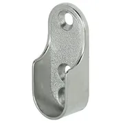 Garderoberørholder oval 30X15mm krom