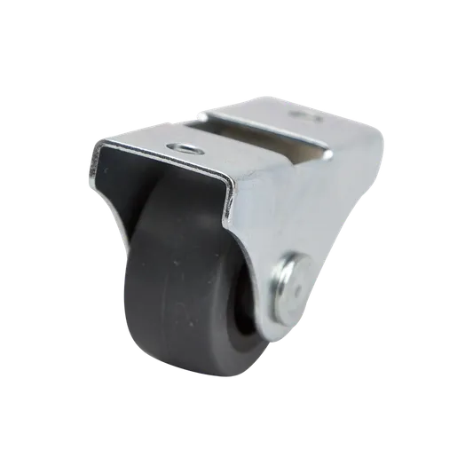 Møbelhjul Mini Ø25mm M/Plate & Gummibelagt