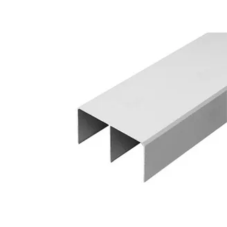 Skyvedørskinne Topp  3m Aluminium 