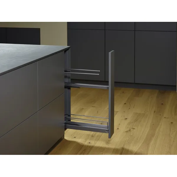 Uttrekk Kesseböhmer 150mm 1 hylle + håndkleholder antrasitt