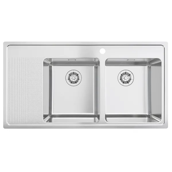 Kjøkkenvask Stala One 2 Kummer M/Rille 