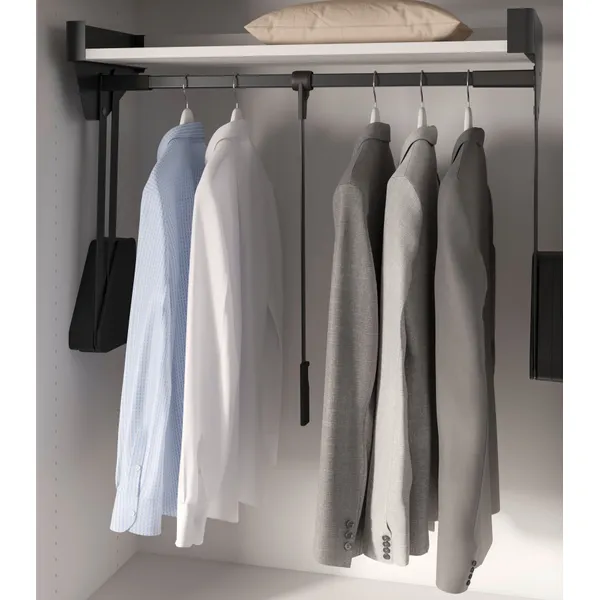 Garderobelift Kesseböhmer Conero Topplate 12kg Svart