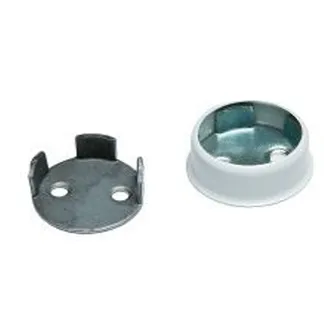 Garderoberørfeste Teka  Fjær Ø25mm Hvit