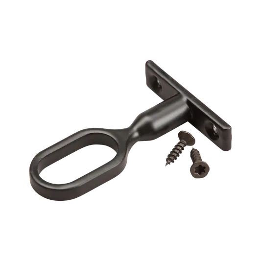 Midtholder Oval Ø30x15mm Til Garderoberør Sort