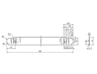 Beskyttelseslist 596x18mm Dobbelsidig Teip