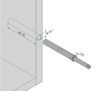 Tip-On Blum For Hengsel M/Fjær - Flere Farger