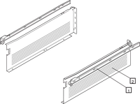 Metabox Blum Høyde H (150mm) Hvit - Flere Lengder
