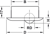 Møbelhjul sort 64mm