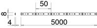 FLEXYLED HE CH IP20 24V 9,6W/m SWW 20 meter