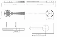 Benkeplateforbinder Fix-A-Lot 127mm