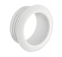 Rosett Trykklås 19mm Hvit 