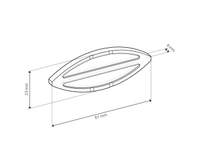 Lamello C20 Plast 60x23x4mm Transparent  250stk