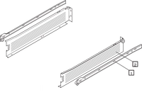 Metabox Blum Høyde M (86mm) Hvit - Flere Lengder