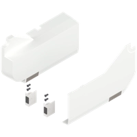 Aventos HL servodrive bryter/dekkappe, Hvit sett