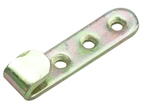 Klaffebordhengsel 62x15x3mm Gul Galvanisert Hann