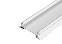 Skyvedørskinne Bunn 3m  3stk klips/meter Aluminium  