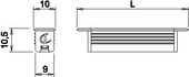Profillist Apex She Led Plast 24V - Flere Lengder