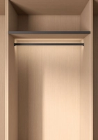 Garderobestang Kesseböhmer Conero For LED Max 1220mm Svart