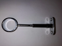 Garderoberørholder Ø25mm Åpen/ Gjennomgående Krom