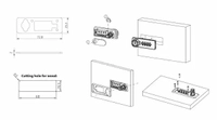 Bakplate Cam Lock M224 Sort