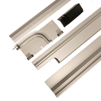 Toppskinnesett Hawa Folding Concepta III 20/25 2 Dører Høyre Anodisert