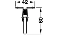 Garderobestang Utrekkbar Krom 4-6kg