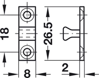 Kulesneppert 43mm Messing