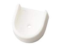 Garderoberørholder Ø25mm Plast M/Tapp Hvit 