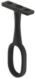 Midtholder Oval Til Garderoberør 30x15mm Sort