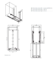 Underskap Kesseböhmer Arena Pure Dispensa Junior 3 B300mm Hvit