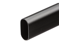 Garderoberør Oval Ø30x15x07mm 3m Sort