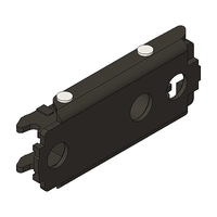 Monteringsplate Blum H0 20mm Treskrue M/Exenter Høydejustering Onyx Svart