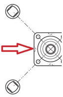 Dreieskive 57 x 57 x 10.5mm, 50kg