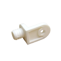 Vinkel 15x21mm Dübel 8,2mm 1 Hull Hvit