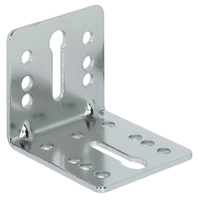 Vinkel 45x50mm B55mm Stål 3 Hull & Slissespor