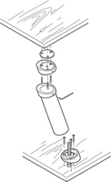 Barkonsoll krom polert, 20°, 203mm